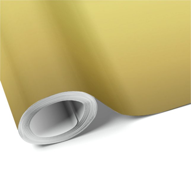 Guld Tone Wrapping Papper Presentpapper (Rullad Hörn)