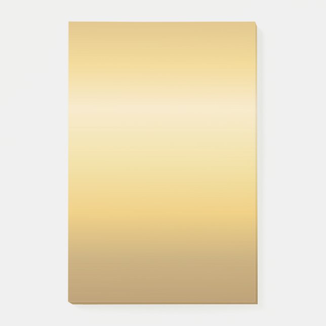 Guld Tones Gentle Färg Flow Versatile Abstrakt Post-it Block (Framsida)