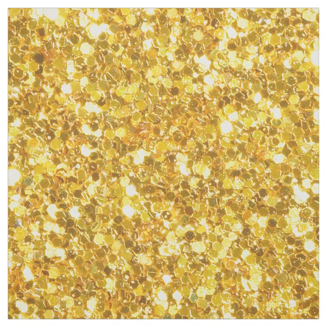 Guld Tones Glitter Mönster Tyg (Provkarta)