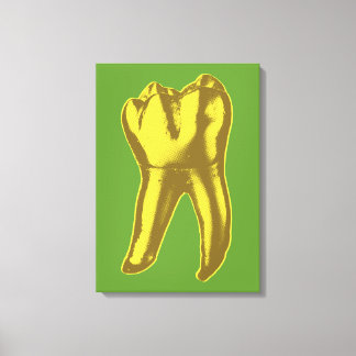 Guld Tooth Canvastryck