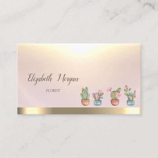 Guld Träd Women Silhouette Yoga Instructor Visitkort (Framsida)