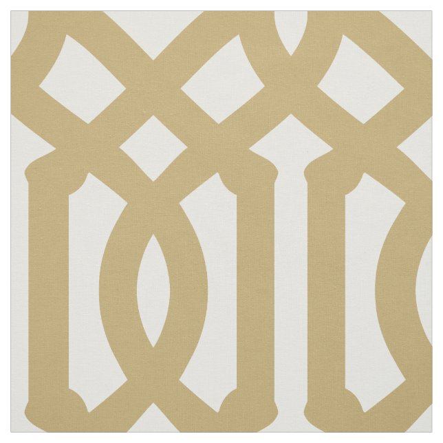 Guld Trellis Large  Tyg (Provkarta)