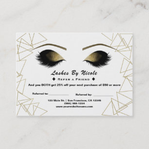 Guld Triangles Eyelash Refar Friend Aftercare Rabattkort