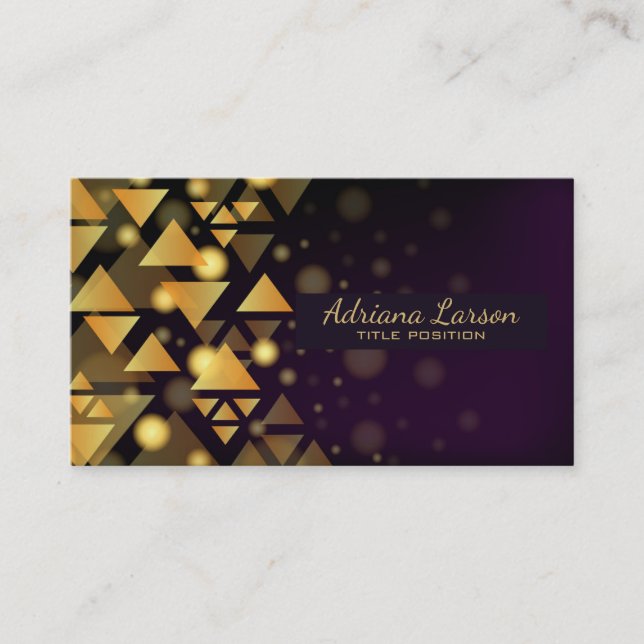 Guld Triangles Visitkort (Framsida)