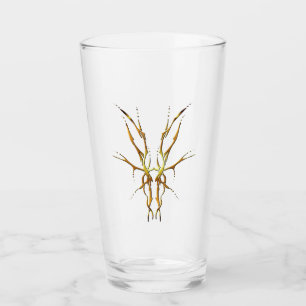 Guld Tribal Hjälm Skalle Jakt Design Glaskopp