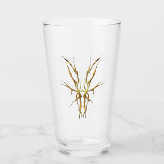 Guld Tribal Hjälm Skalle Jakt Design Glaskopp