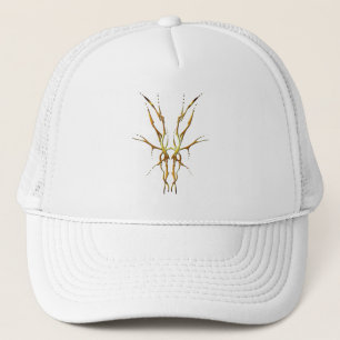 Guld Tribal Hjälm Skalle Jakt Design Keps