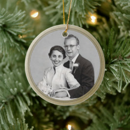 Guld Trim Photo Ornament