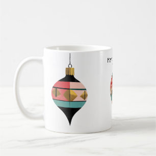 Guld Trimmed Vintage Ornaments-mitten av århundrad Kaffemugg