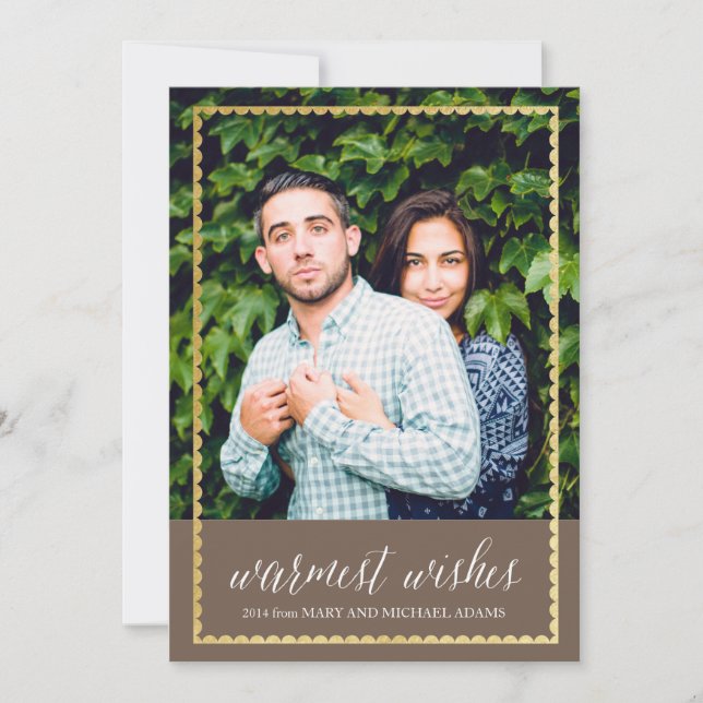 Guld Trimmed Warm Önskemål Brown (Framsida)