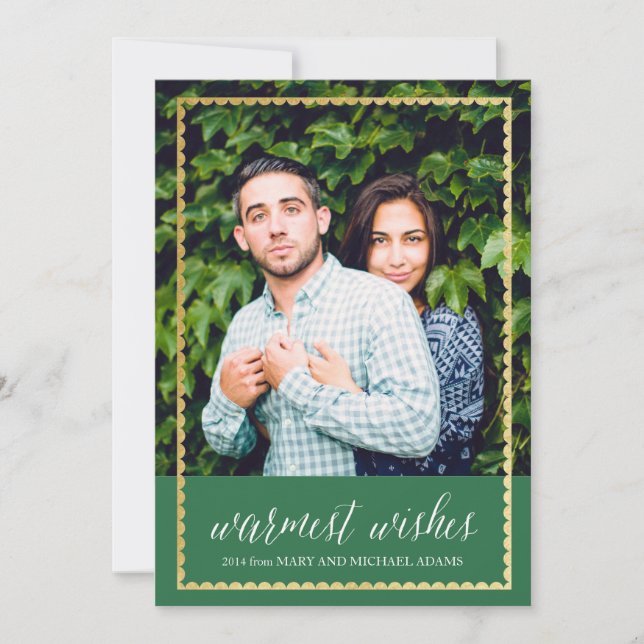 Guld Trimmed Warm Önskemål Grönt (Framsida)