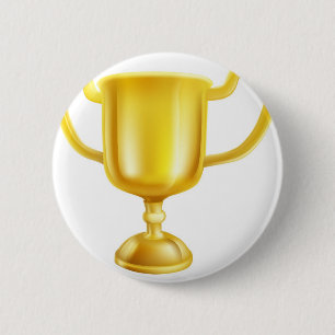 Guld- troféillustration knapp