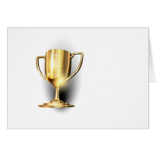 Guld Trophy Hälsningskort