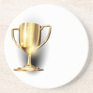 Guld Trophy Underlägg Sandsten