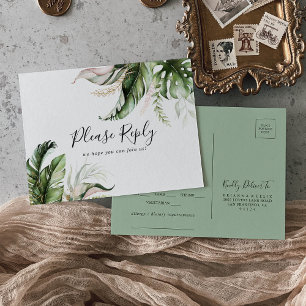 Guld Tropical Grey Menu Choice OSA Postcard Vykort