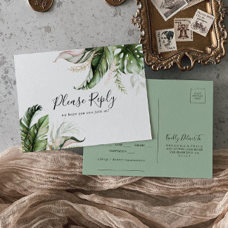 Guld Tropical Grey Menu Choice OSA Postcard Vykort
