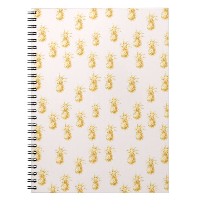  Guld Tropiska ananas Anteckningsbok (Framsidan)