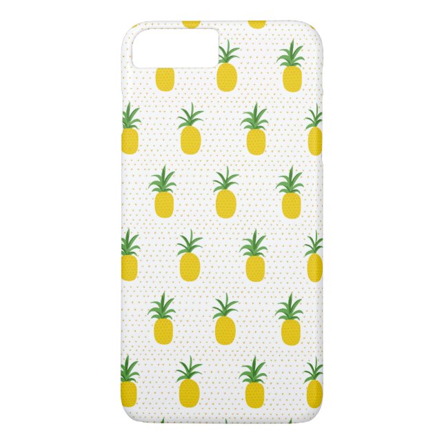 Guld- tropiska ananas Case-Mate iPhone skal (Baksida)