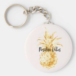  Guld Tropiska ananas Nyckelring