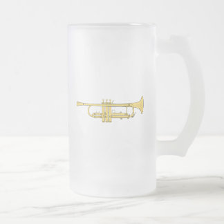 Guld- trumpetmusiktema frostat ölglas