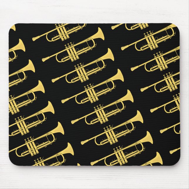 Guld- trumpetmusiktema musmatta (Framsidan)