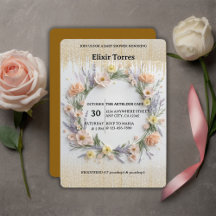 Guld tryckte Wildblomma i babyskor i blomman