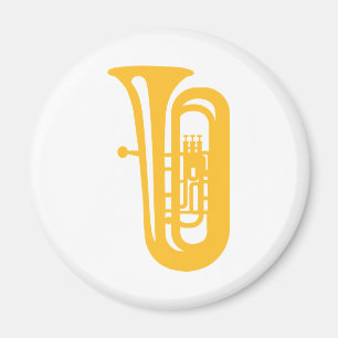 Guld- Tuba Magnet