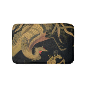 Guld Tupp Bird japansk Classic Antique Badrumsmatta