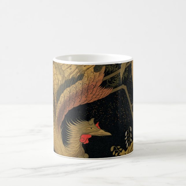Guld Tupp Bird japansk Classic Antique Kaffemugg (Center)