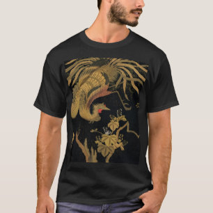 Guld Tupp Bird japansk Classic Antique T Shirt