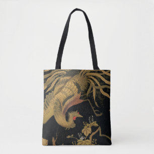 Guld Tupp Bird japansk Classic Antique Tygkasse