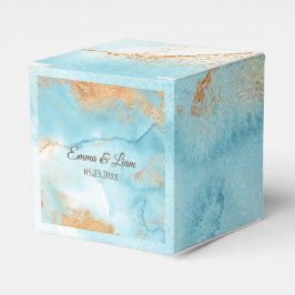 Guld Turcos Abstrakt Namn Skripta Modern Bröllop Presentaskar