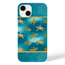 Guld Turtles Coola iphone case