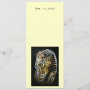 Guld- Tutankhamuns maskerar Inbjudningar