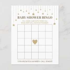Guld Twinkle Little Star Shower Bingo Game