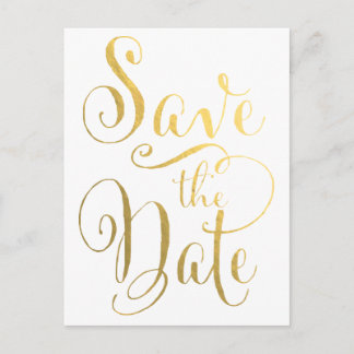 Guld Typografi Spara datum vykort