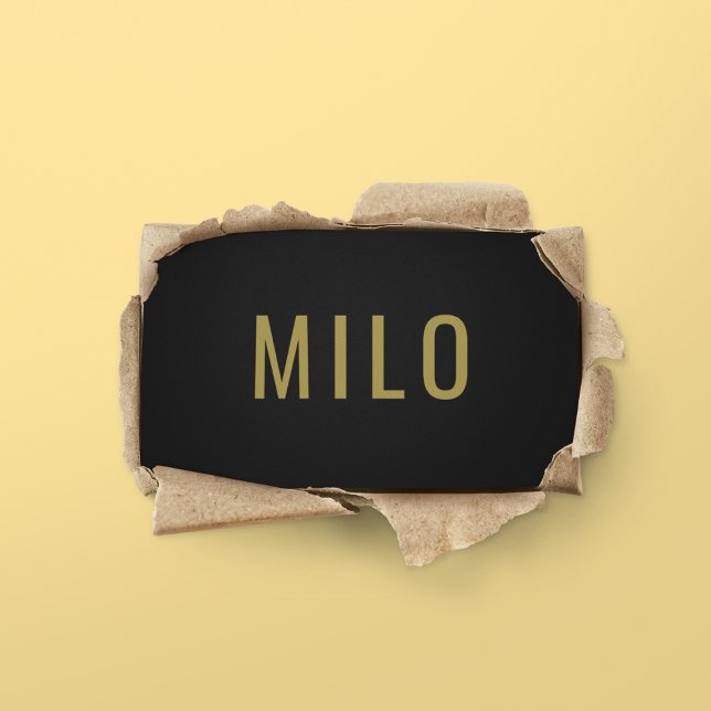 Guld Typography Classy Elegant Professionell Visitkort (Skapare uppladdad)