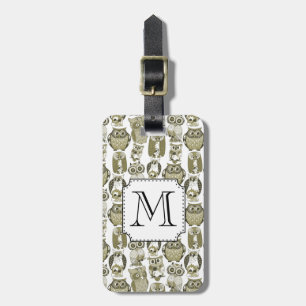 Guld Uggla Monogram Bagagebricka