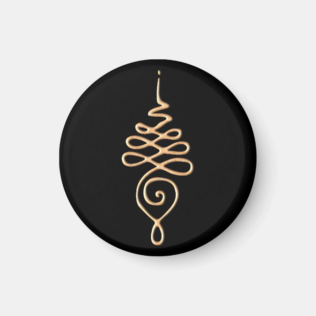 Guld Unalome Magnet (Framsidan)