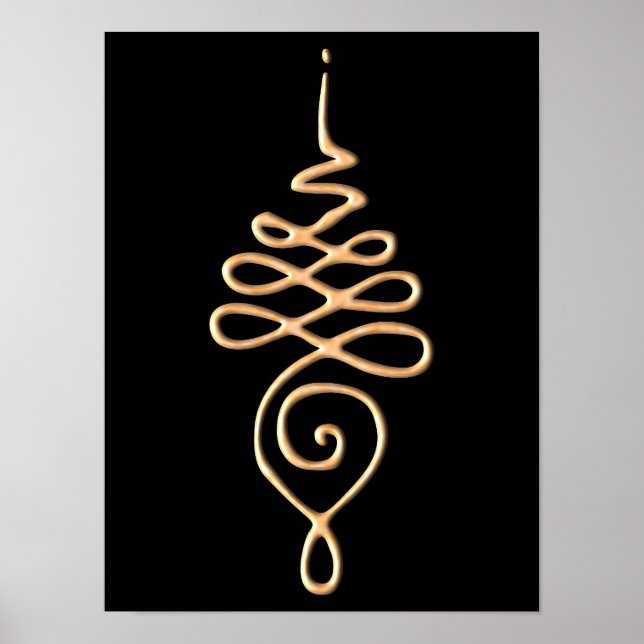 Guld Unalome Poster (Framsidan)