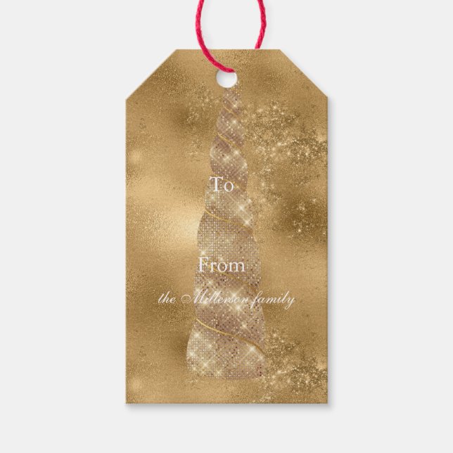 Guld Unicorn Presentetikett (Framsidan)