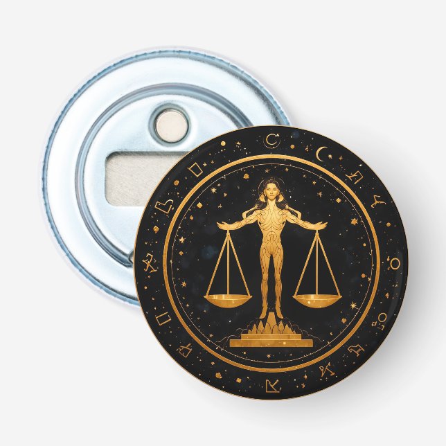 Guld Vågen Zodiak våg Flasköppnare (Framsidan)