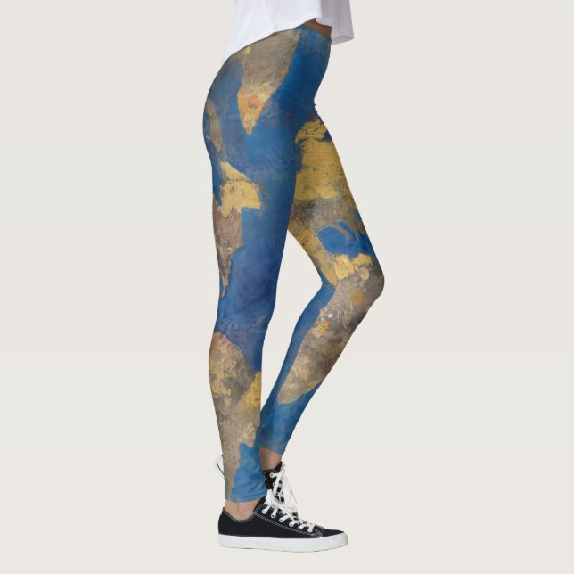 Guld- värld leggings (Höger)
