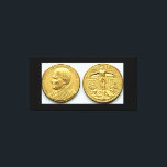 GULD VATICAN MYNT MED POPE JOHN PAAUL ii Canvastryck<br><div class="desc">GULD VATICAN MYNT MED POPE JOHN PAUL II</div>
