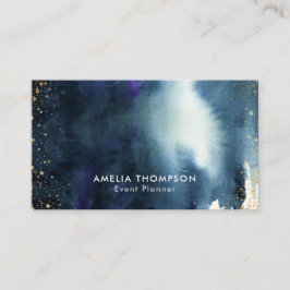Guld- vattenfärg moderna Ombre för marin Visitkort