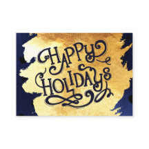 Guld- vattenfärgglad helg för elegant Faux