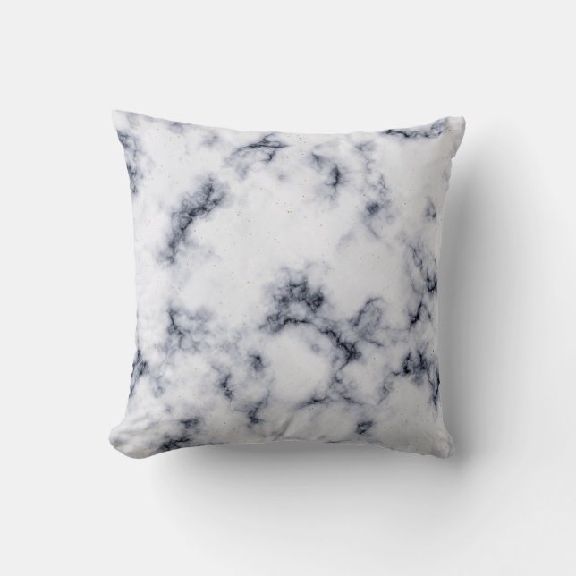 "Guld Vein Marble" "Elegant Marble Background" Kudde (Framsida)