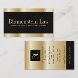 Guld "verkställer" advokatvisitkortar visitkort