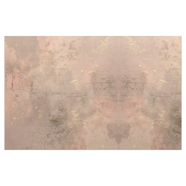 Guld VeWN Rosa Marble Goth Print Fabric Tyg (Fat Quarter)