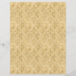 Guld Victorian Stil Damask Scrapbook Papper